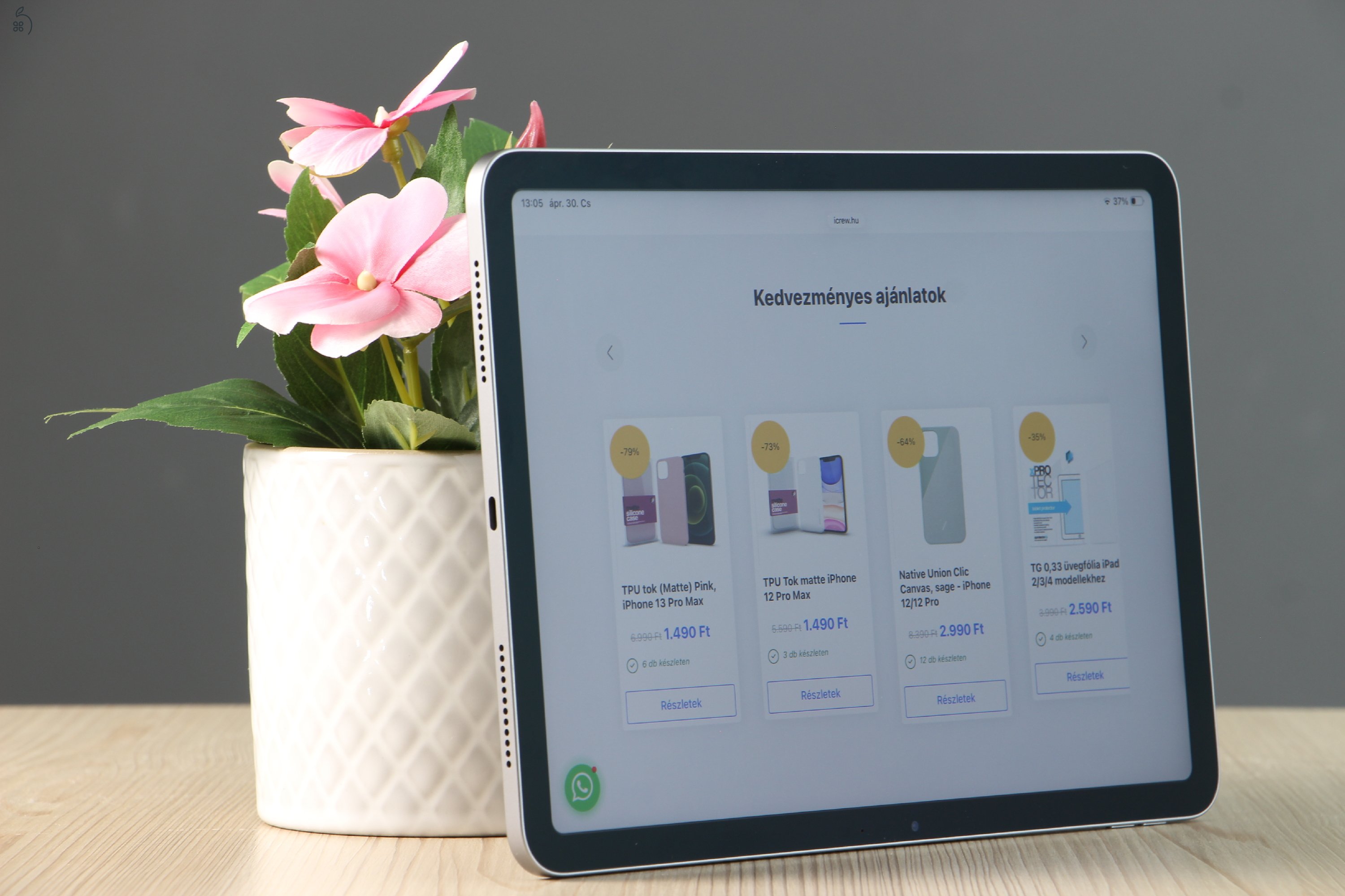 IPAD AIR 11” M3 – SZUPER ÚJSZERŰ ÁLLAPOT, ERŐ, AMI ÉVEKIG KISZOLGÁL