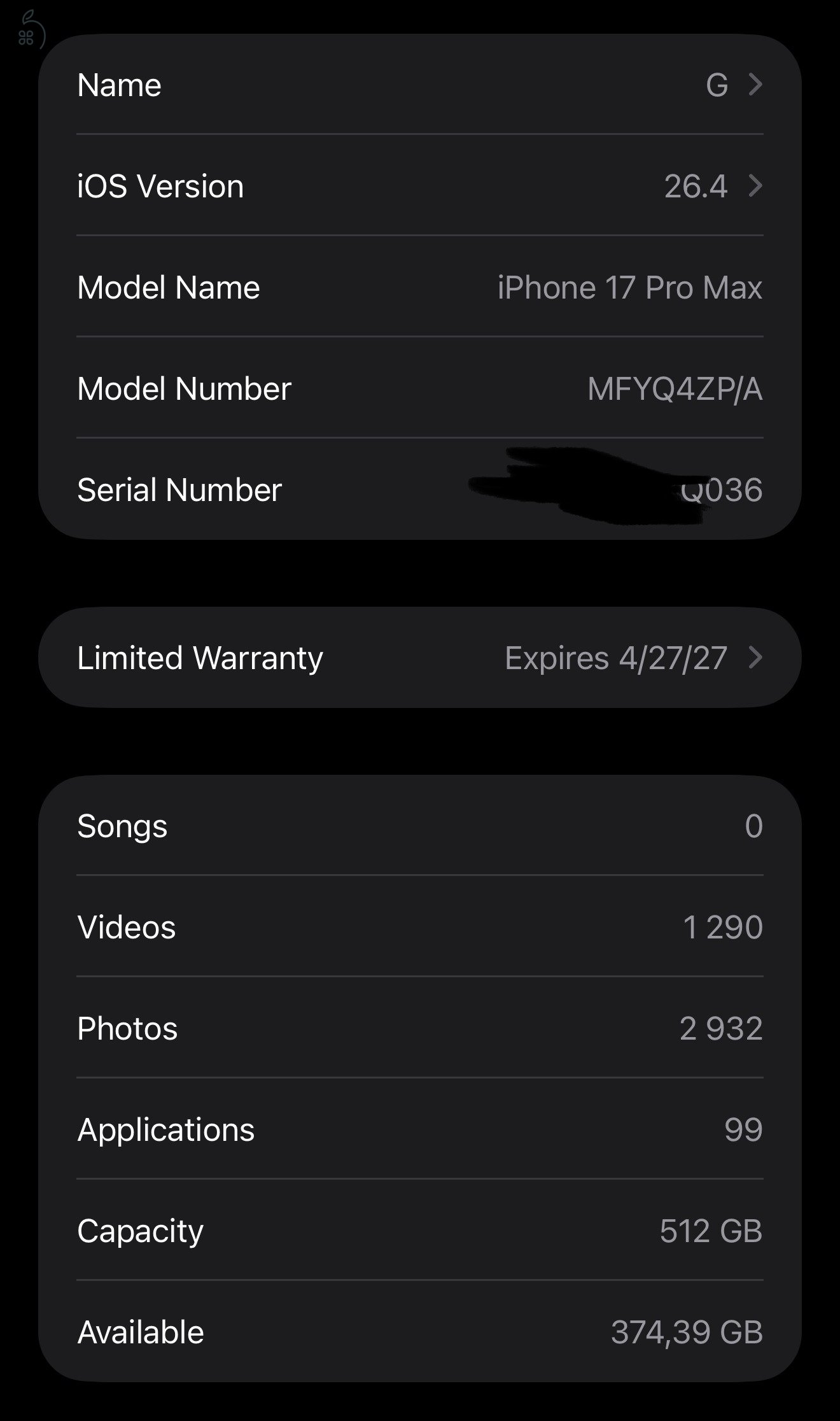 iPhone 17 Pro Max 512 GB - ÚJ