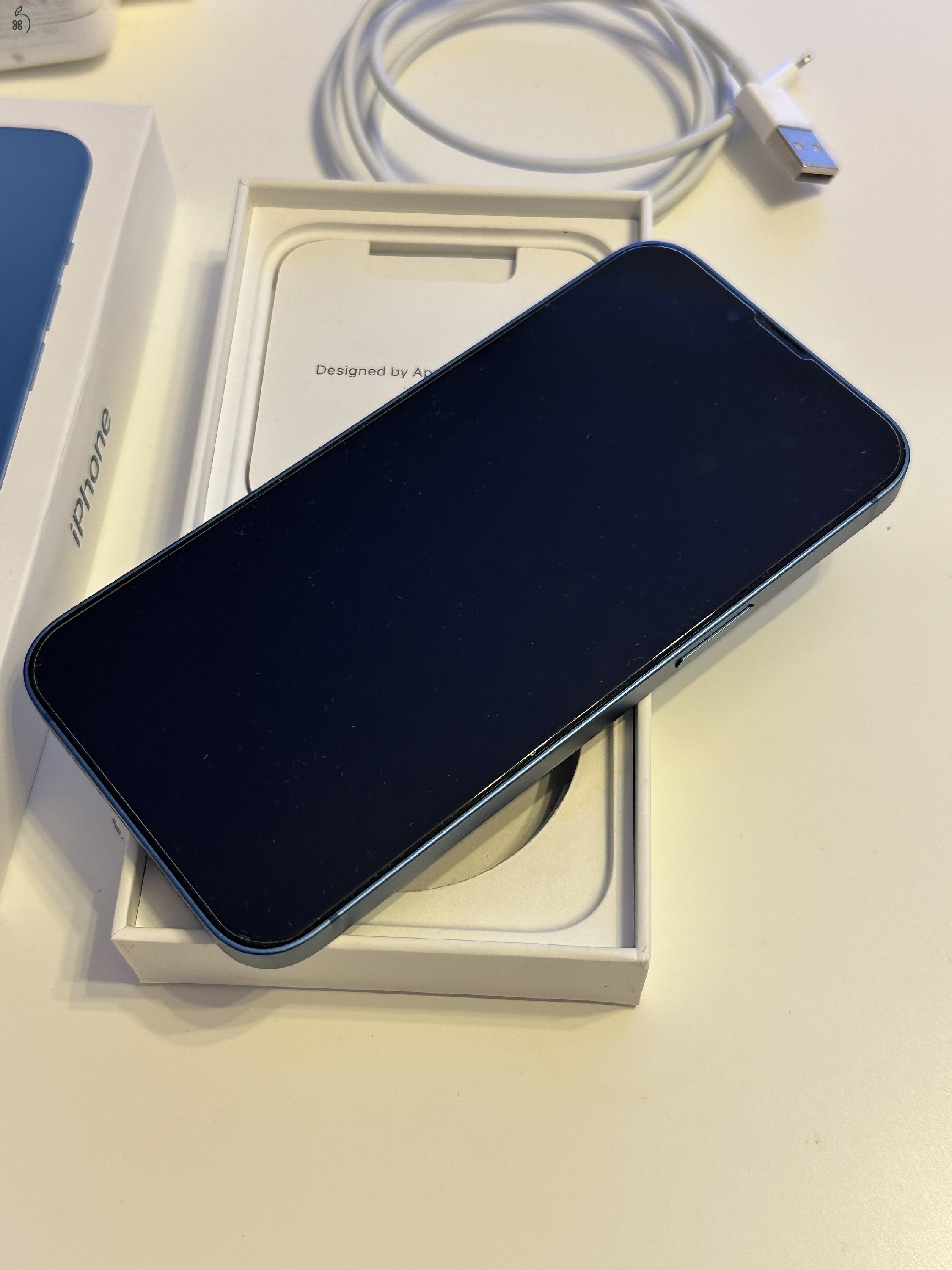 iPhone 13 kék hibátlan, 100% akku