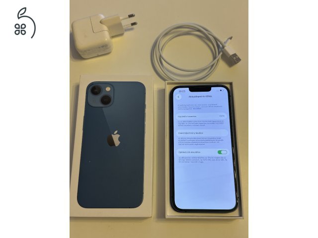 iPhone 13 kék hibátlan, 100% akku
