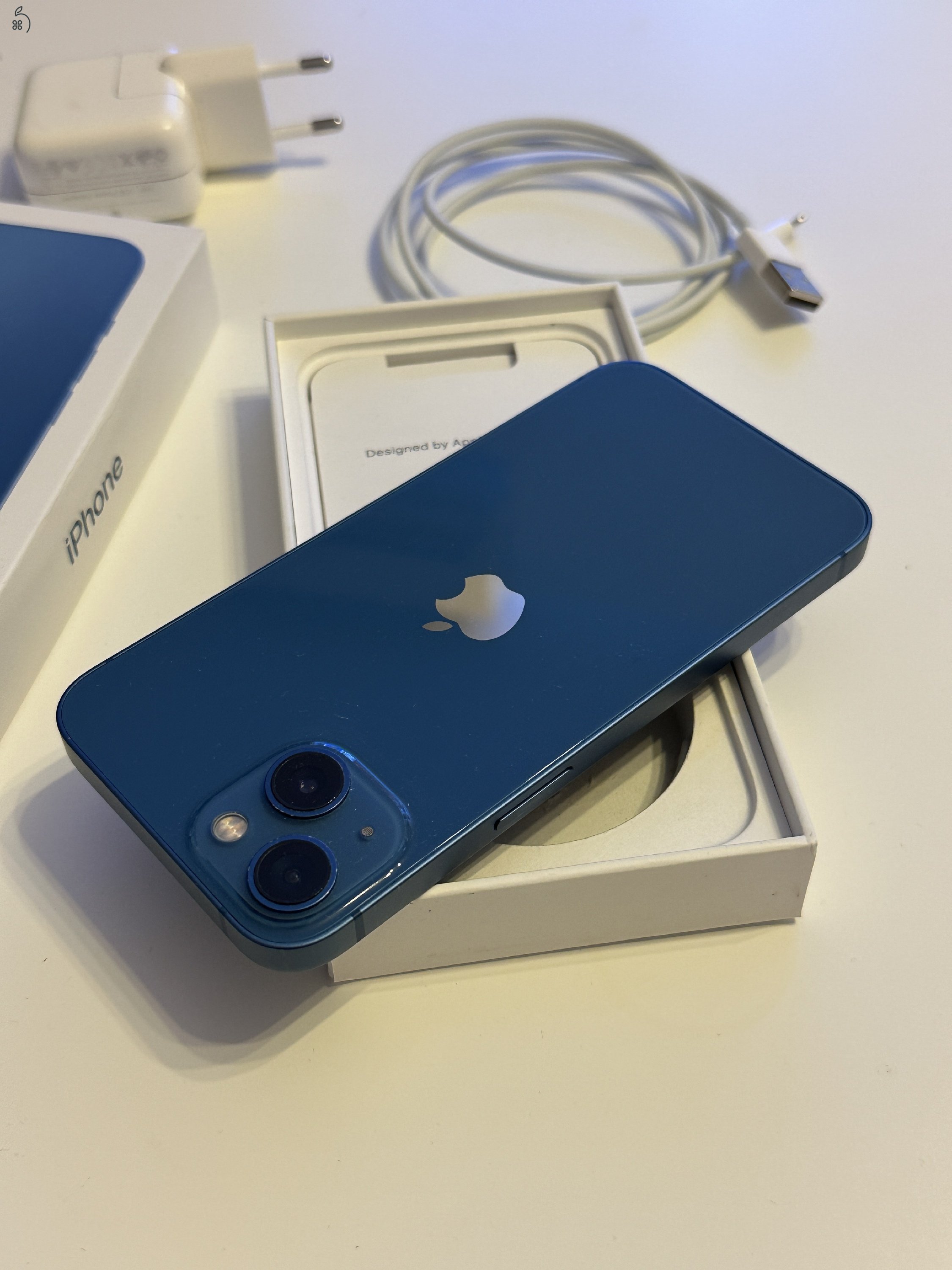 iPhone 13 kék hibátlan, 100% akku
