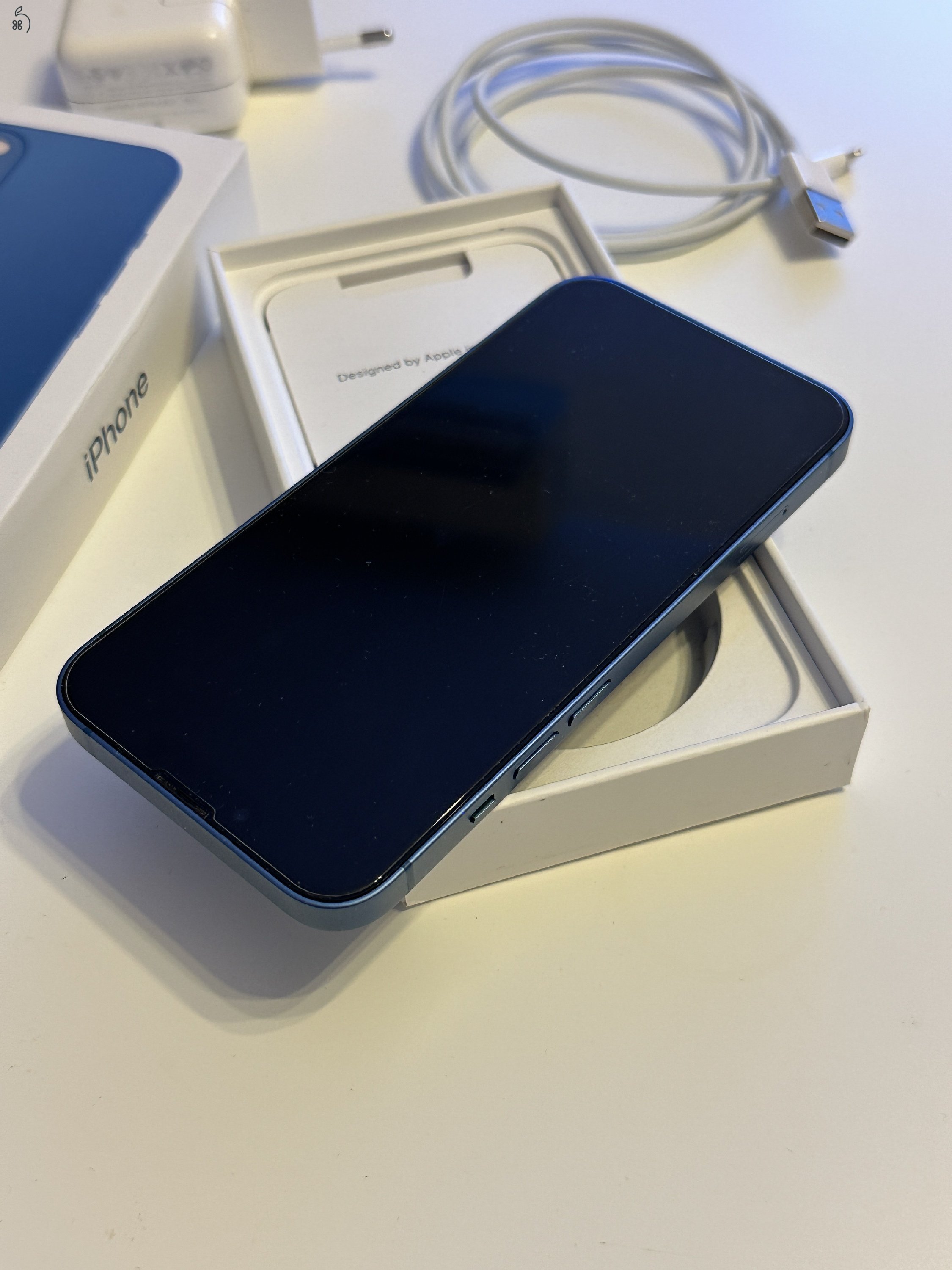 iPhone 13 kék hibátlan, 100% akku