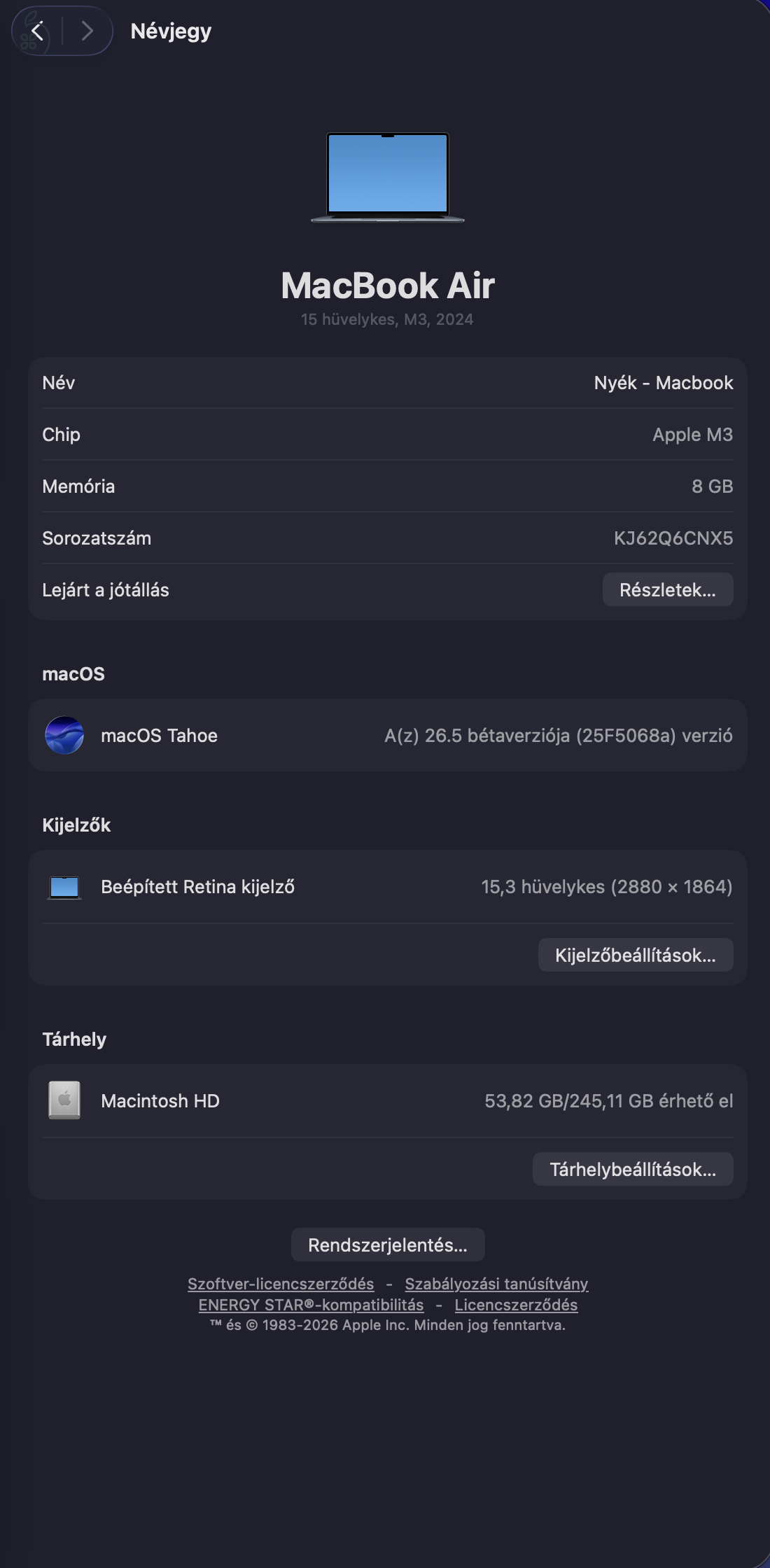 MacBook Air M3 15
