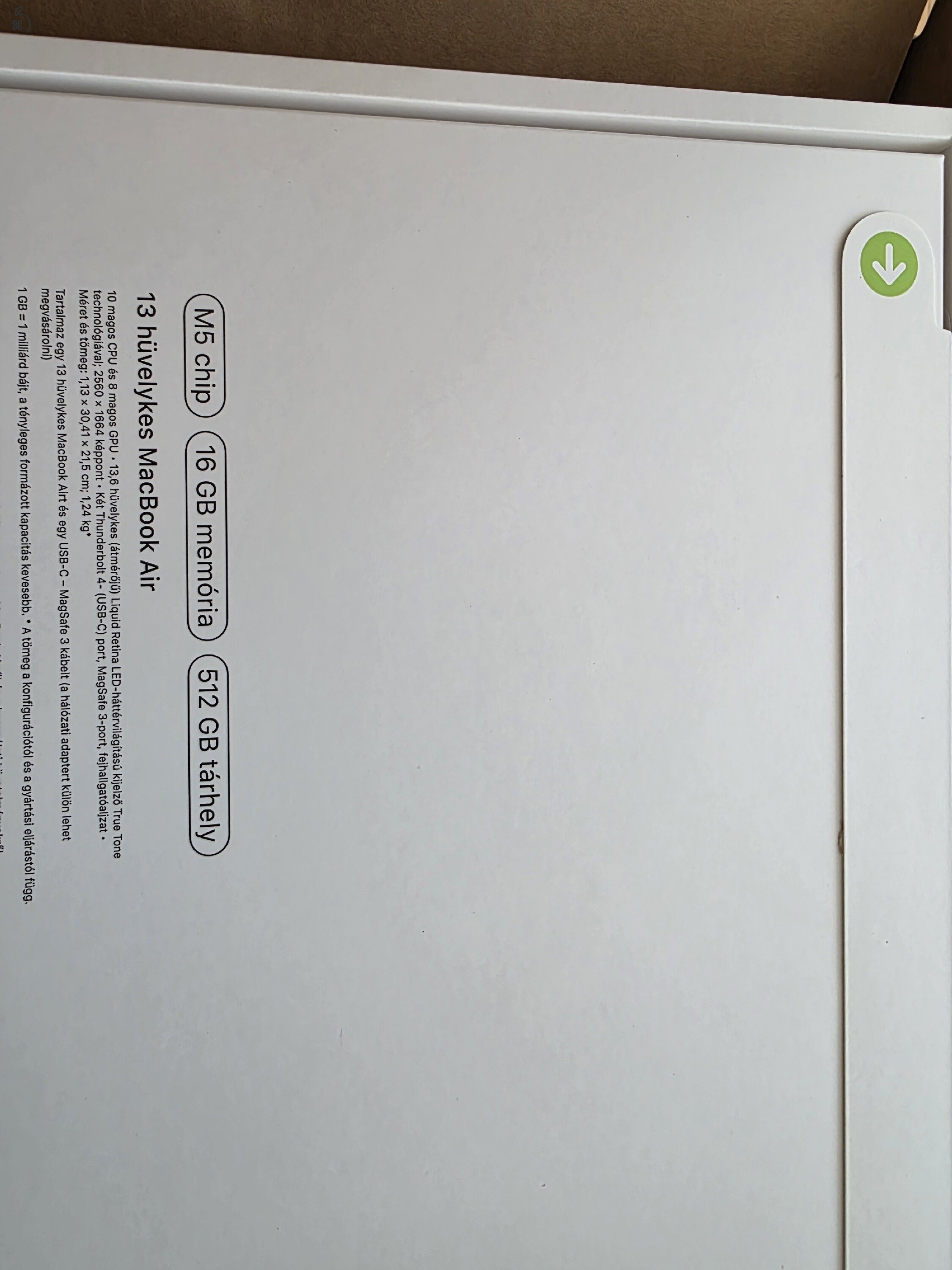 Macbook air M5 13,6