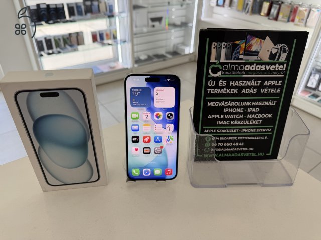 iPhone 15 Plus 128GB Független Használt/1 hónap gar./Akku 88%/p4872