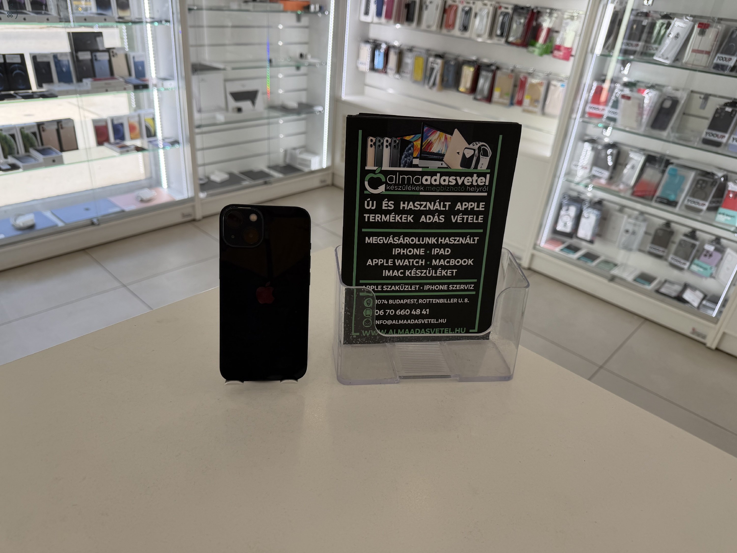 iPhone 13 128GB Független Használt/1 hónap gar./Akku 99%/p20e