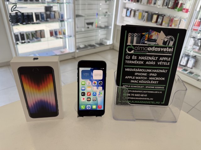 iPhone SE 2022 3Gen. 64GB Független Használt/1 hónap gar./Akku 100%/p4873