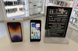 iPhone SE 2022 3Gen. 64GB Független Használt/1 hónap gar./Akku 100%/p4873