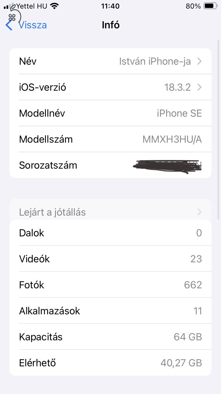 Iphone SE 2022, 64 GB, RED 