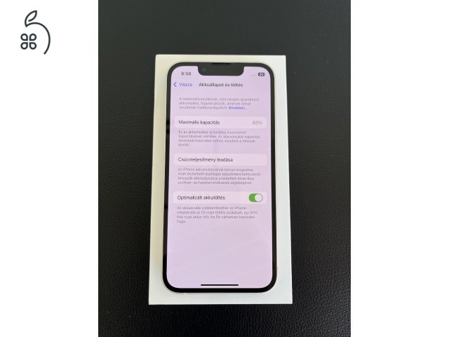 APPLE iPhone 13 Mini 128GB - Starlight (Fehér színű) Újszerű-Kártyafüggetlen