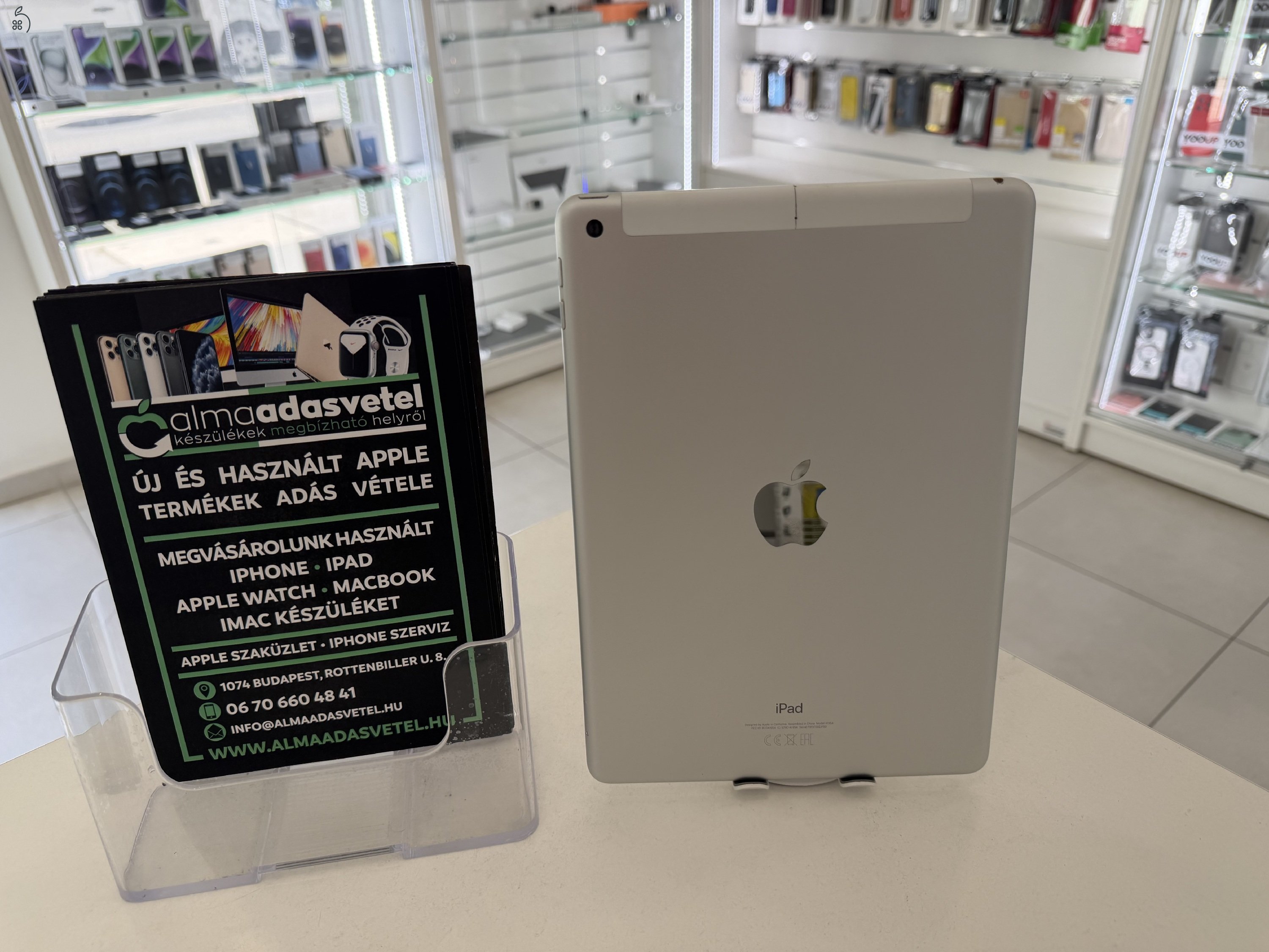 iPad 6th. 32GB Cellular Használt/1 hónap gar./Akku 80%/p4847