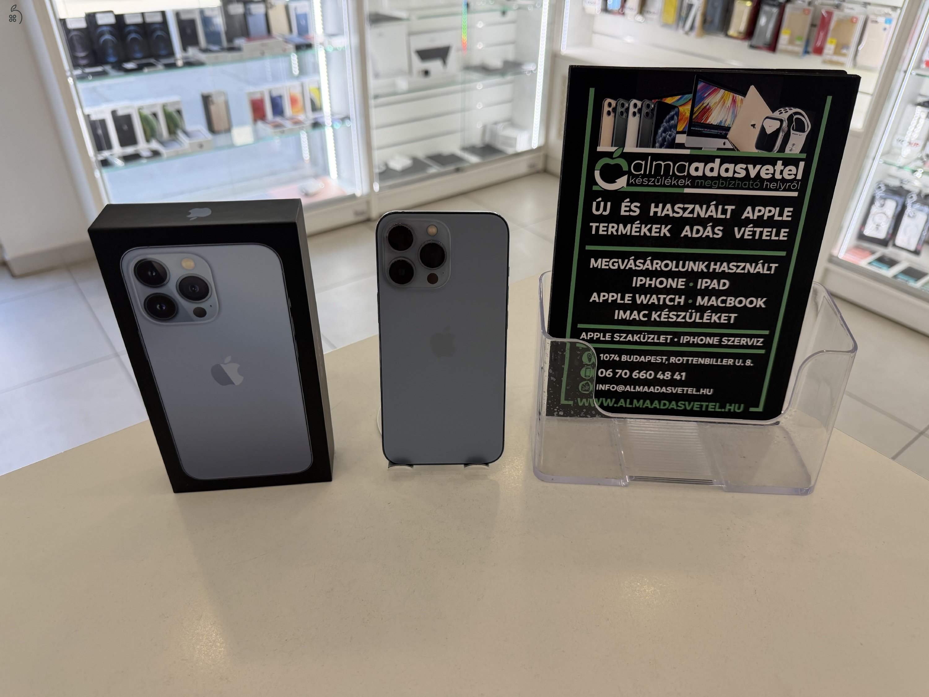 iPhone 13 Pro 128GB Független Újszerű/1 hónap gar./Akku 87%/p4875