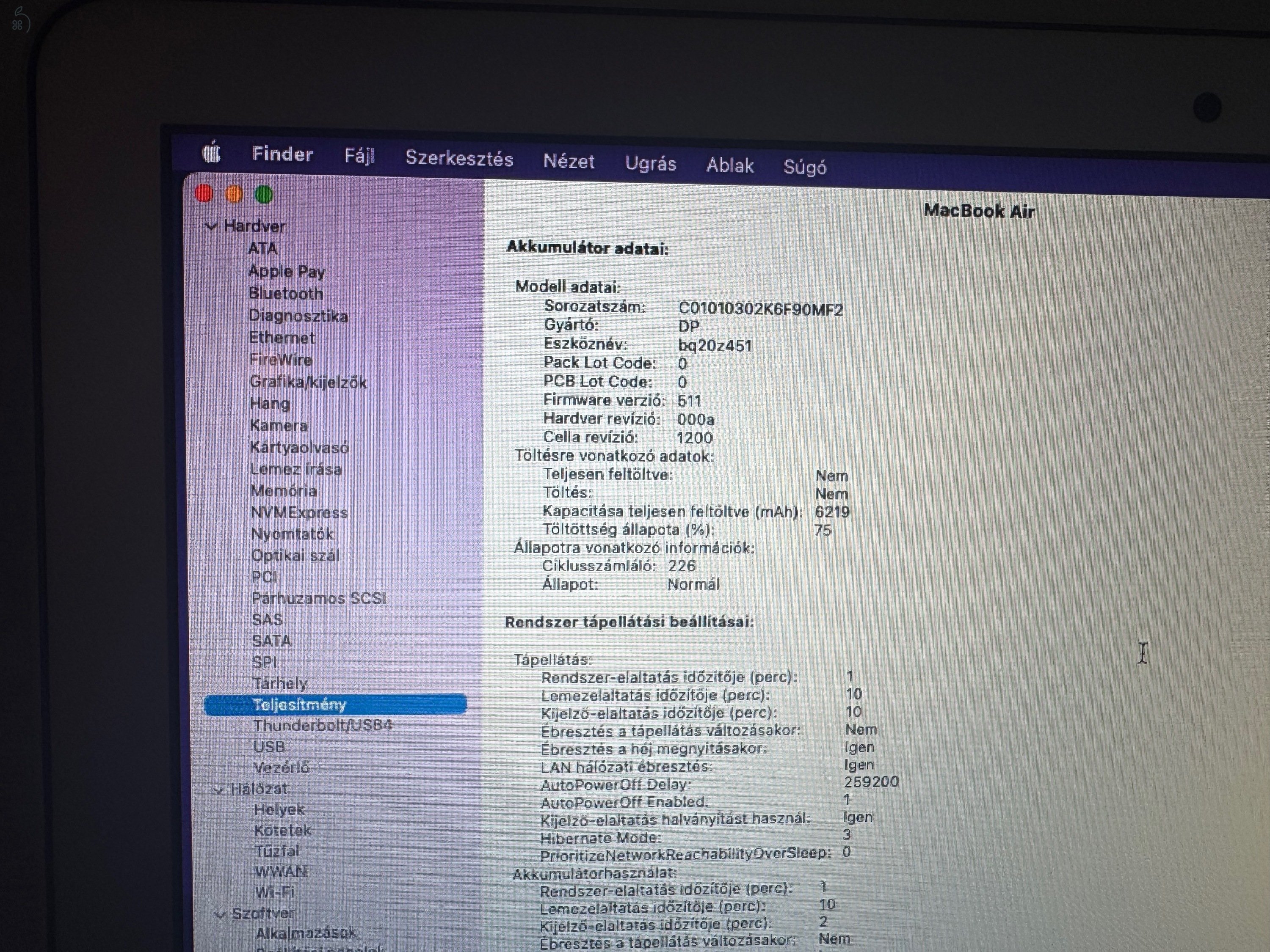 Macbook Air 13 i5 128GB 8GB silver