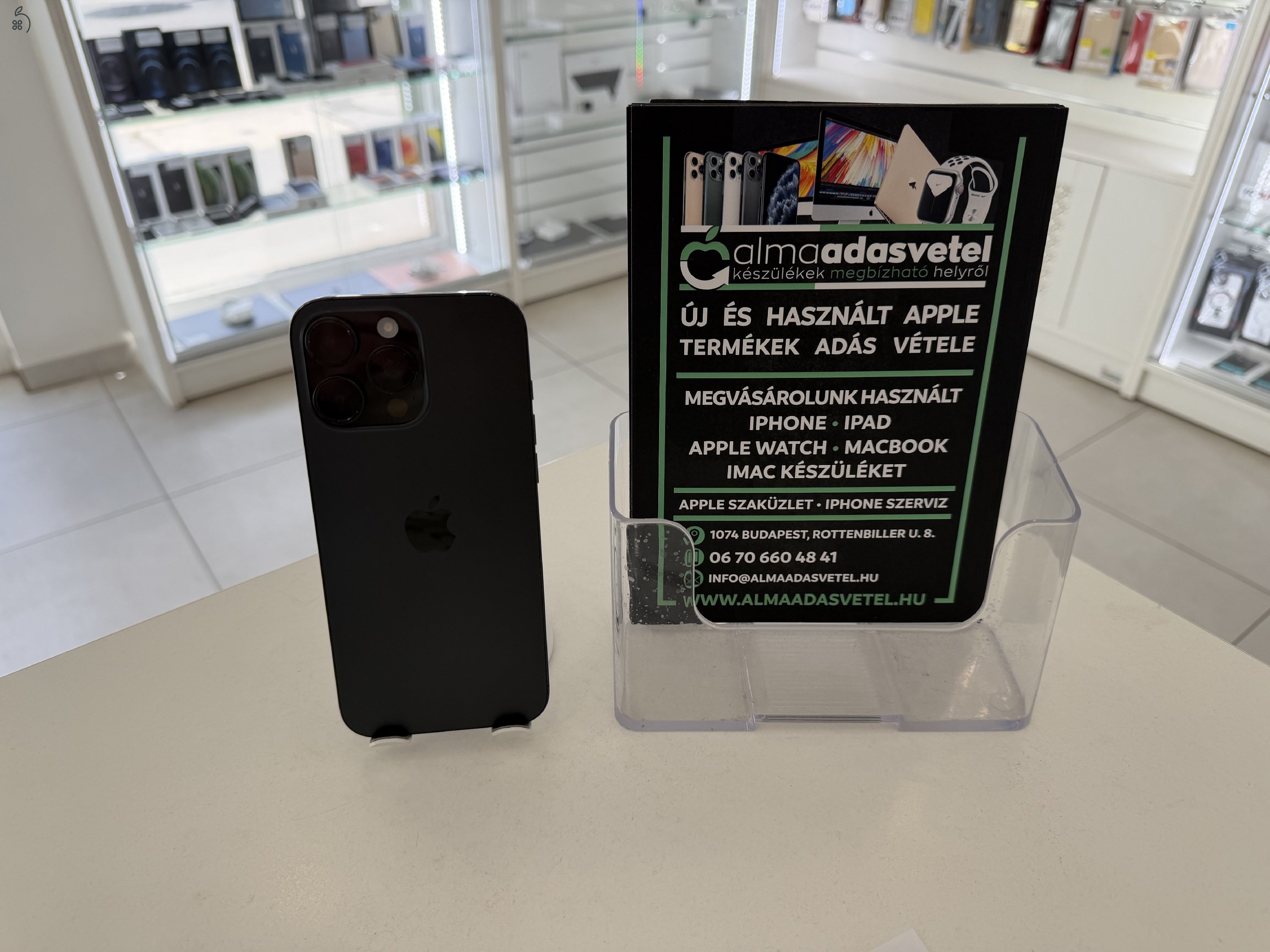 iPhone 16 Pro Max 256GB Független Használt/1 hónap gar./Akku 89%/p4877