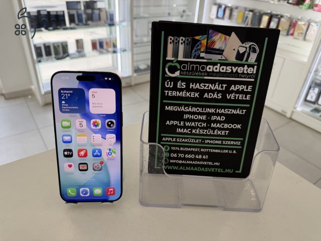 iPhone 16 Pro Max 256GB Független Használt/1 hónap gar./Akku 89%/p4877