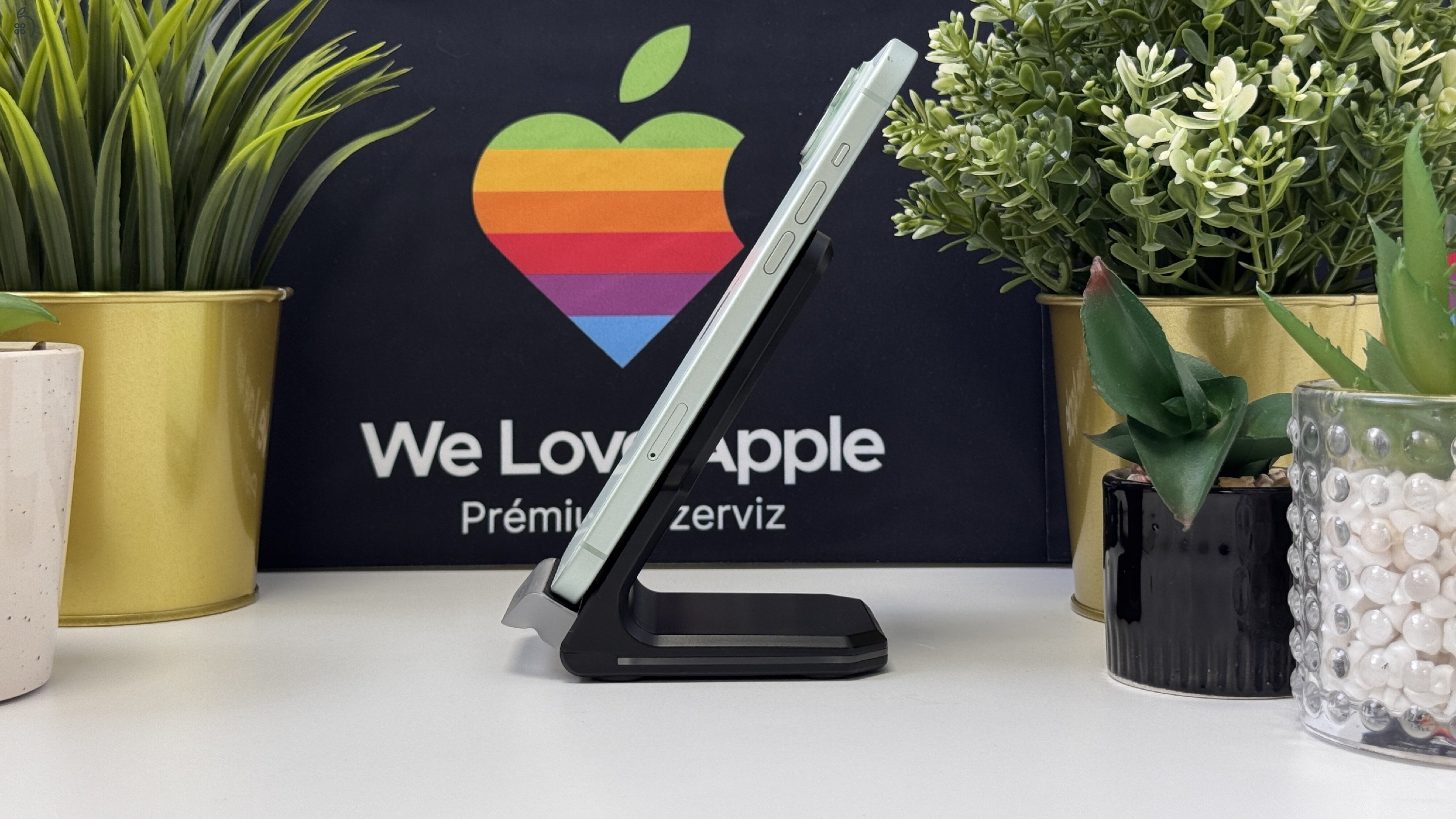  iPhone 15 Plus 128GB Zöld, Független - 1ÉV Garancia, Számla 