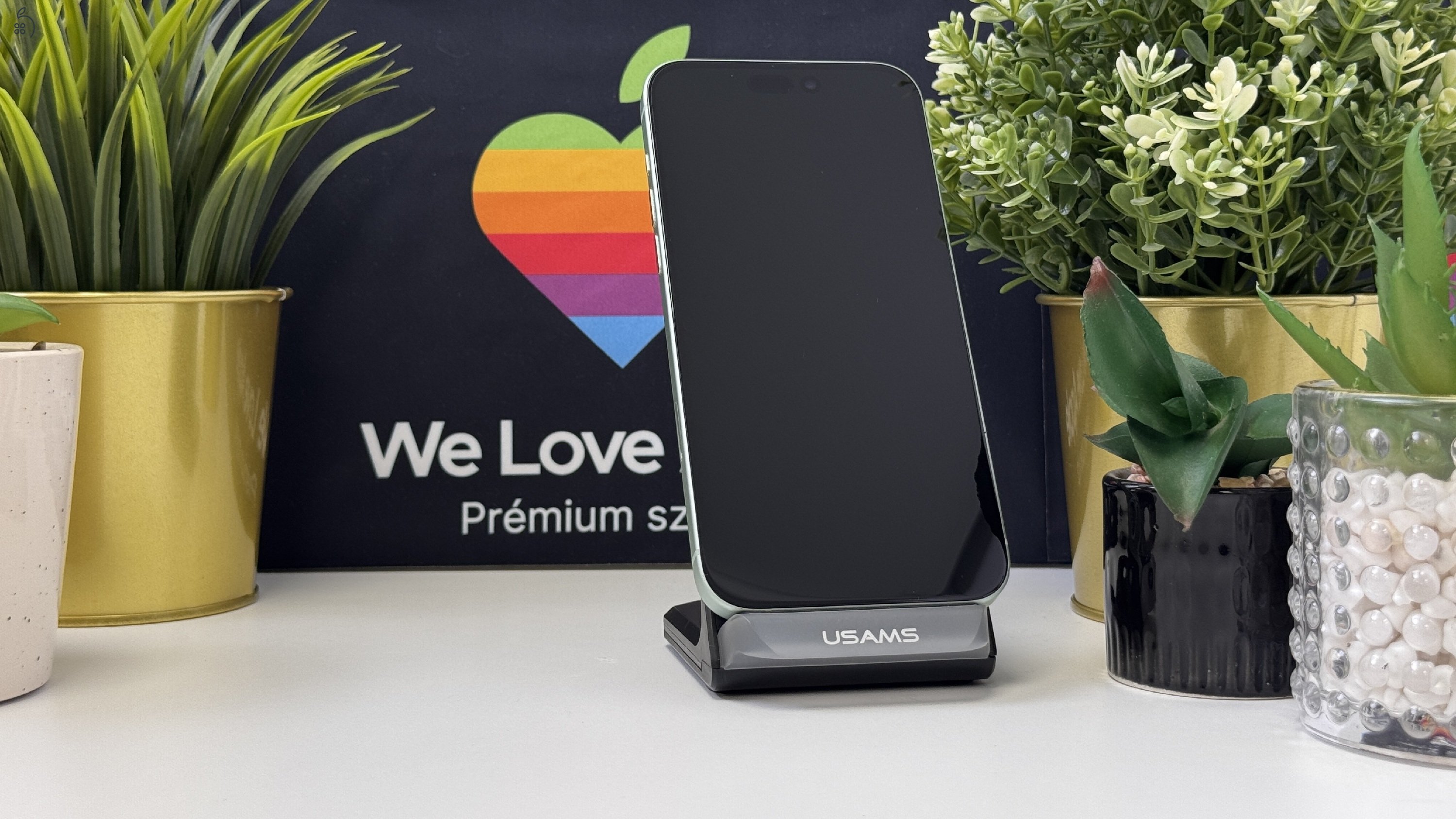  iPhone 15 Plus 128GB Zöld, Független - 1ÉV Garancia, Számla 