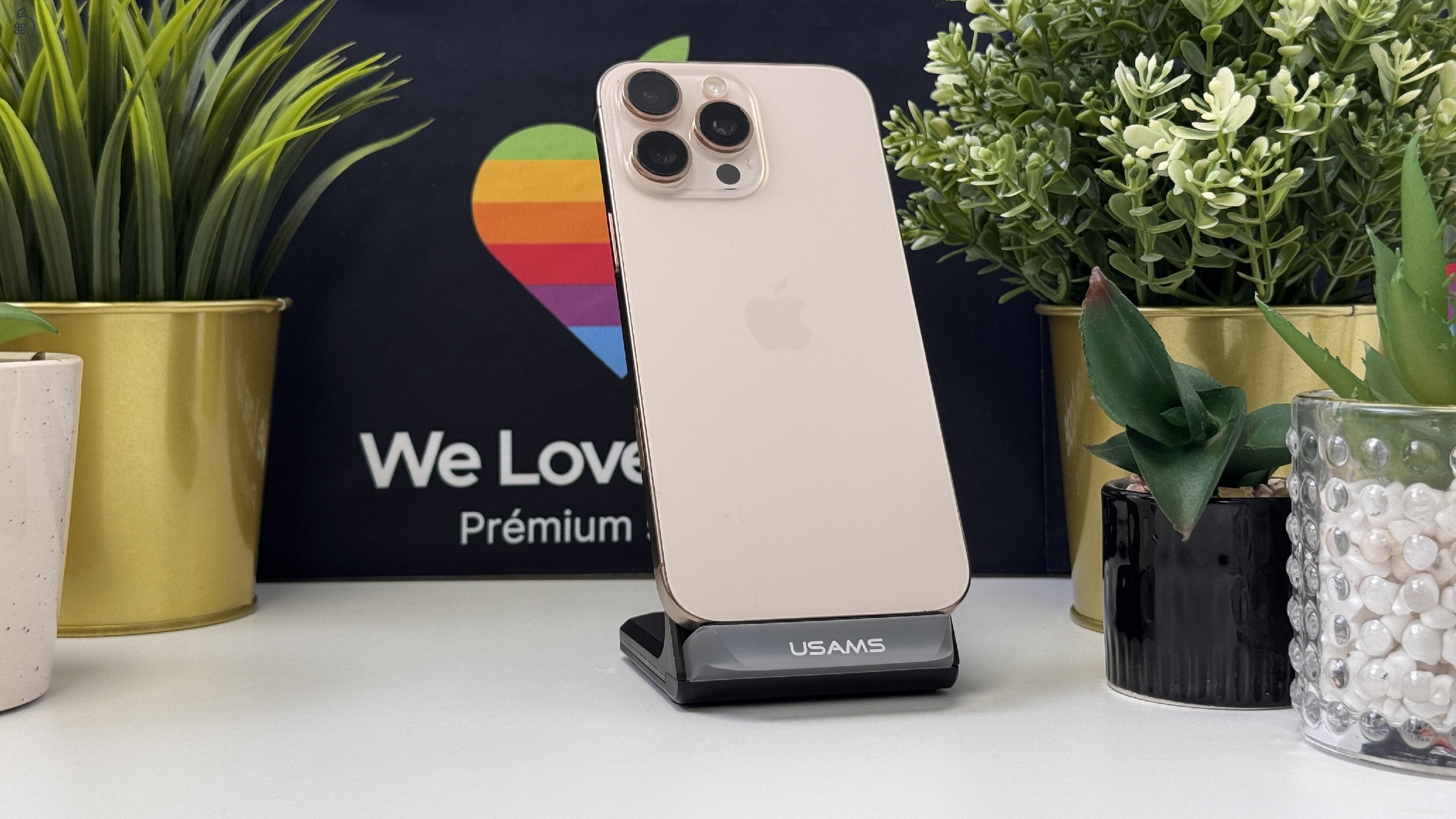 iPhone 16 Pro Max 512GB Desert Titán, Független - Számla, 1ÉV Garancia