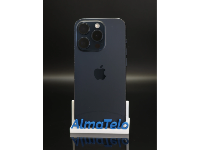 Apple iPhone 15 Pro 256 GB Blue Titanium 100% akku - 12 HÓ GARANCIA