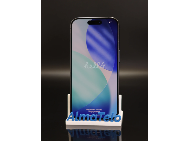 Apple iPhone 15 Pro 256 GB Blue Titanium 100% akku - 12 HÓ GARANCIA