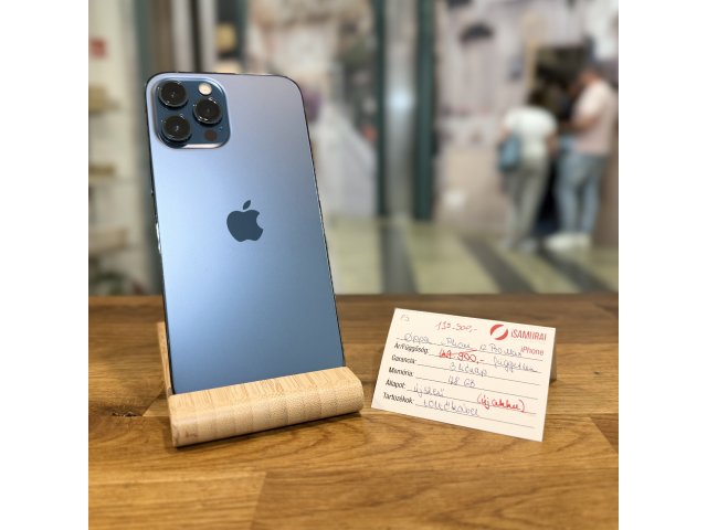 Apple iPhone 12 Pro Max - 128GB - kék - 100% akku - Újszerű (83.)