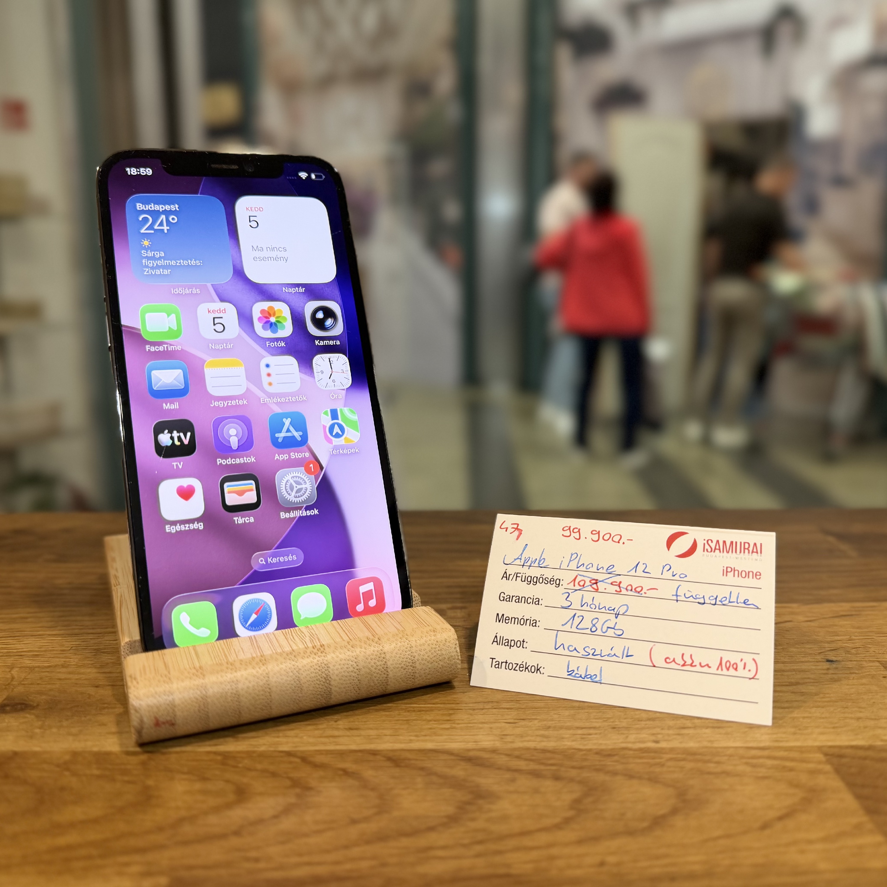 Apple iPhone 12 Pro - 128GB - Grafit - Akku 100% (47.)