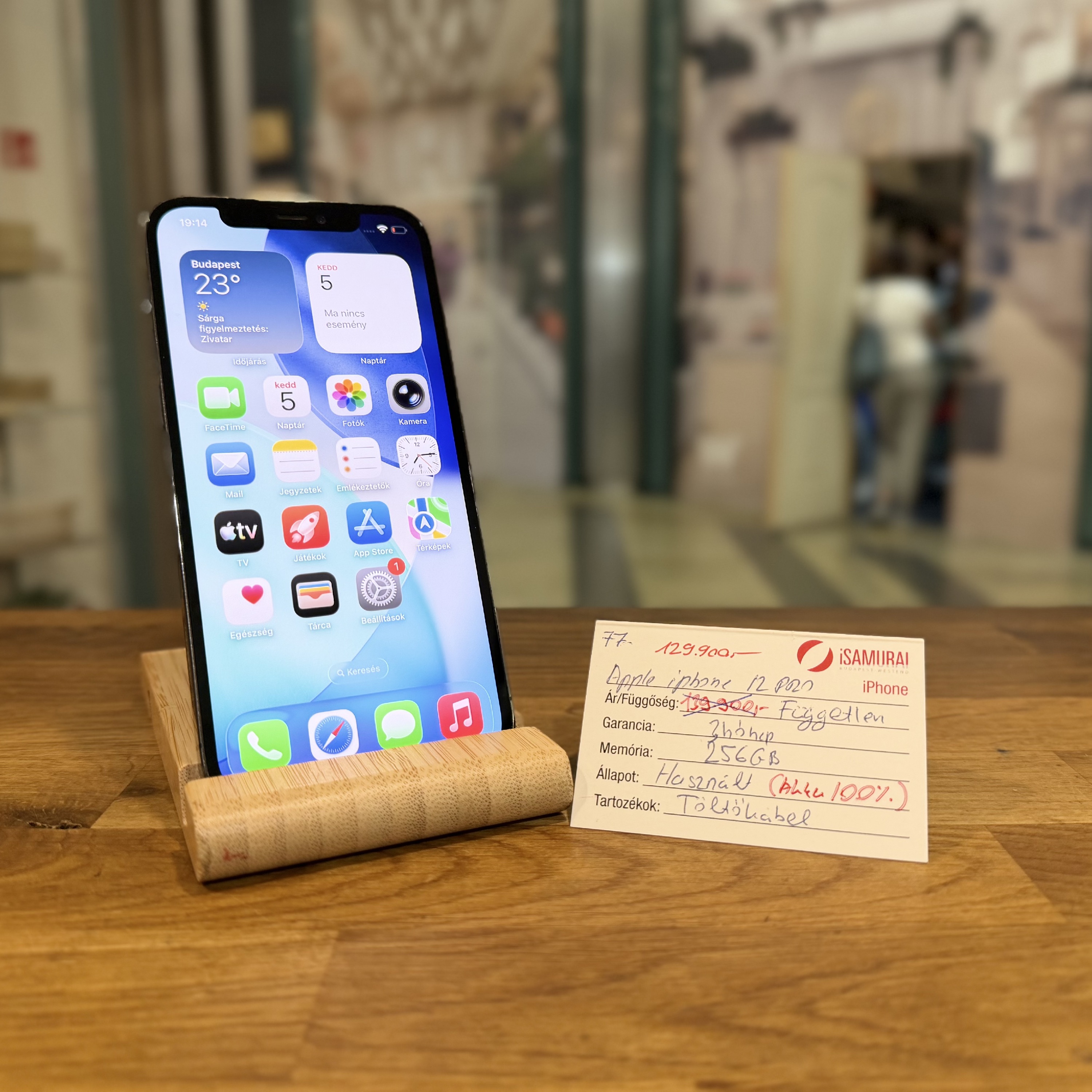 Apple iPhone 12 Pro - 256GB - Grafit - 100% akku (77.)