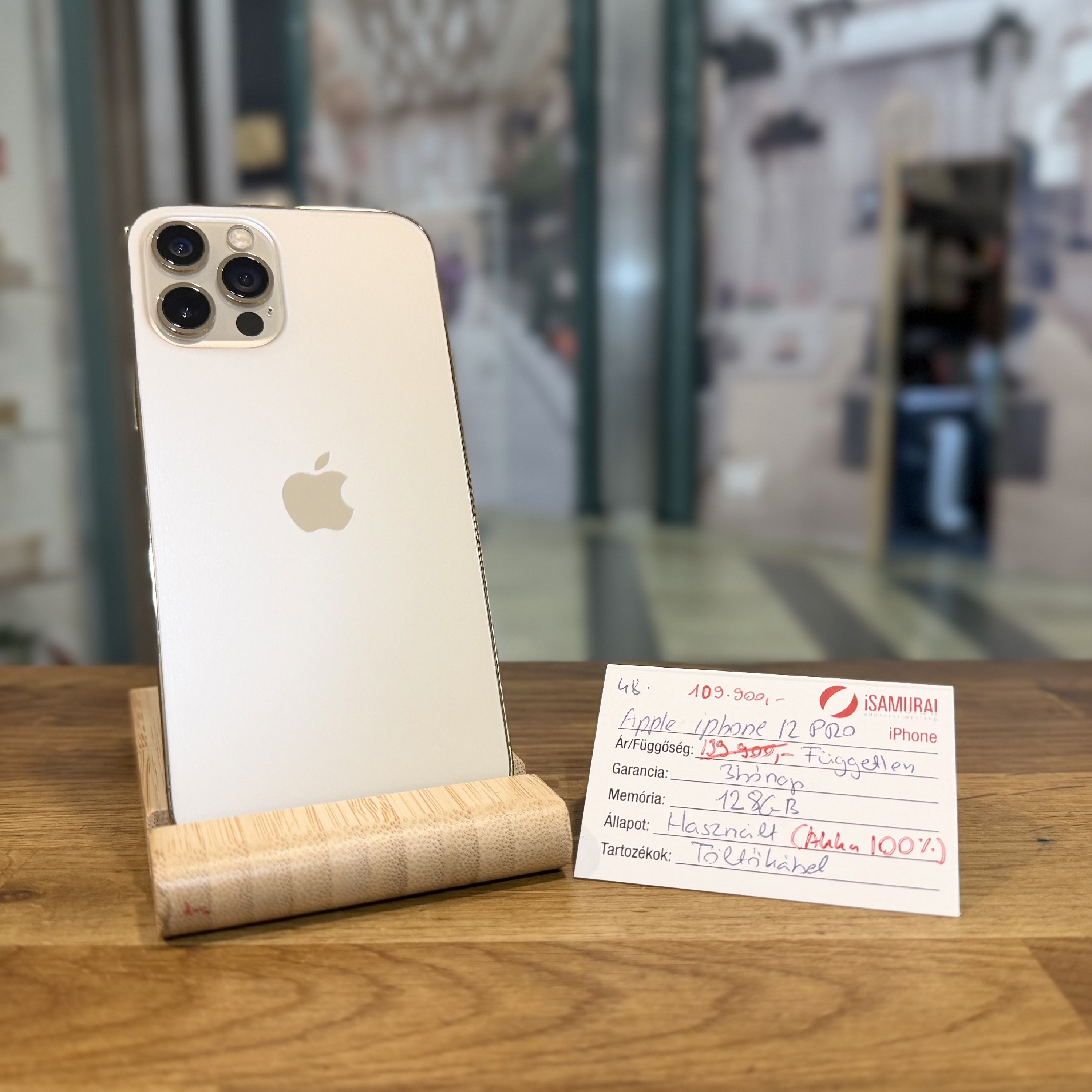 Apple iPhone 12 Pro - 128GB - Gold - 100% akku (48.)