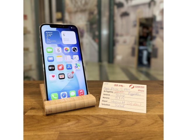 Apple iPhone 12 Pro - 128GB - Silver - 100% akku (115.)