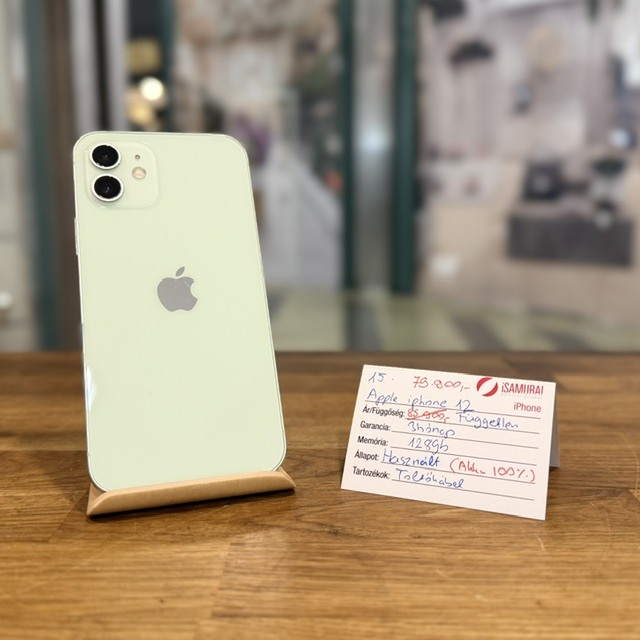 Apple iPhone 12  - 128 GB - Zöld - 100% akku (15.)