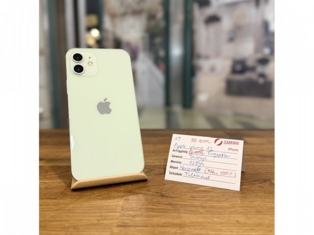 Apple iPhone 12  - 128 GB - Zöld - 100% akku (15.)
