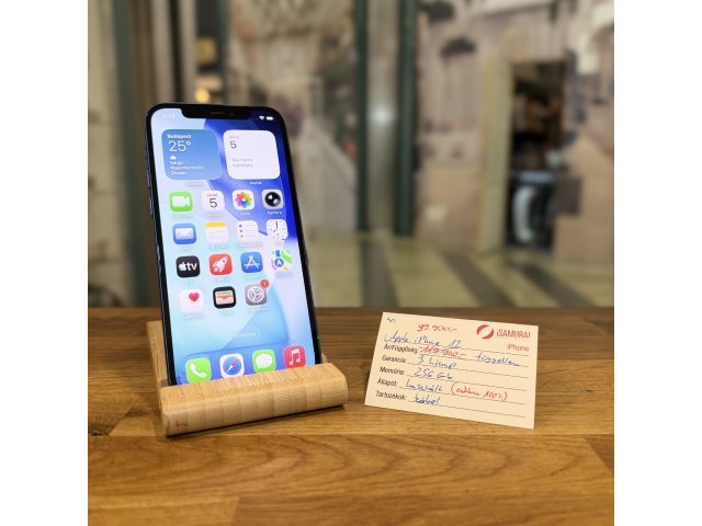 Apple iPhone 12 - 256GB - Kék - 100% akku (40.)