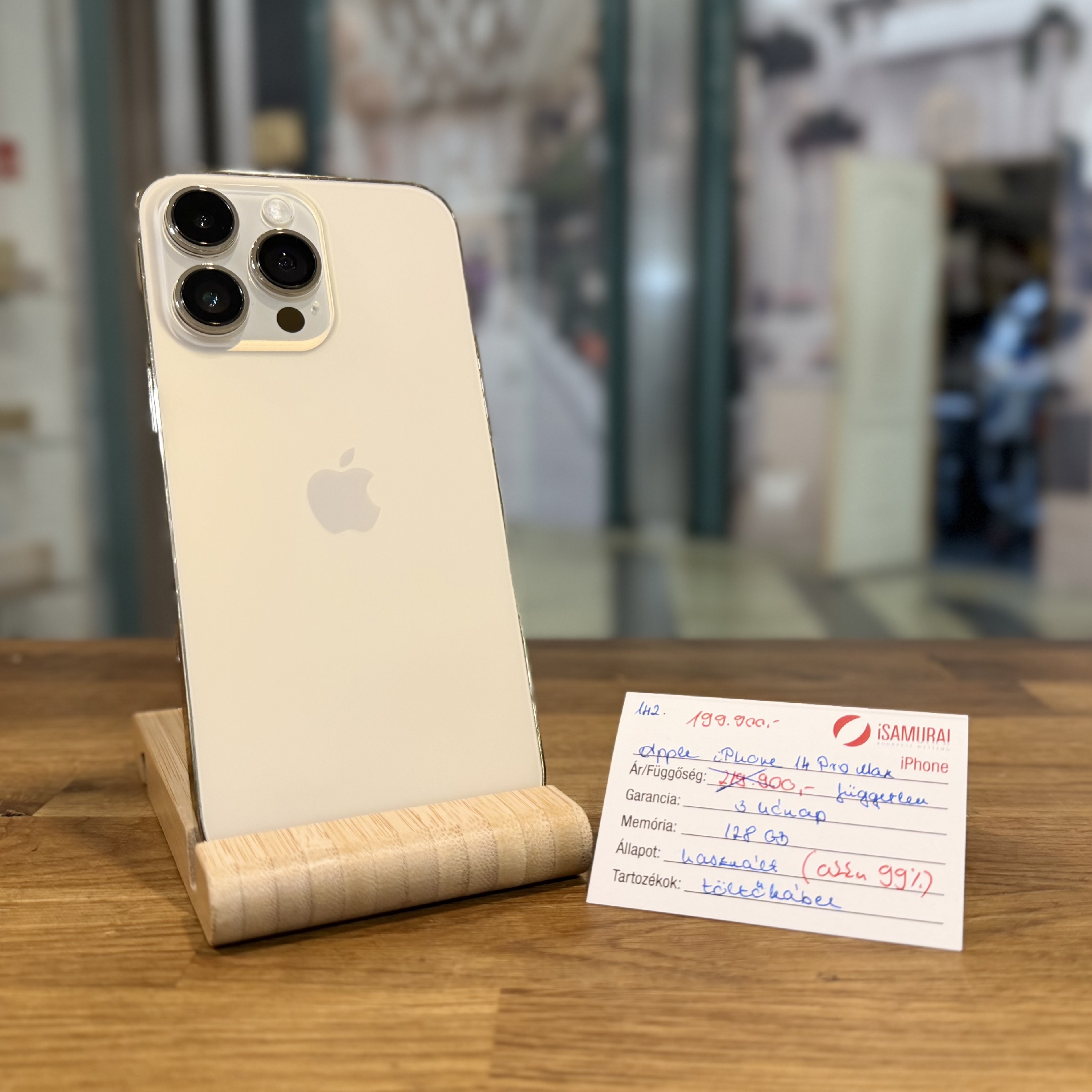 142. Apple iPhone 14 Pro Max - 128GB - 99% akku