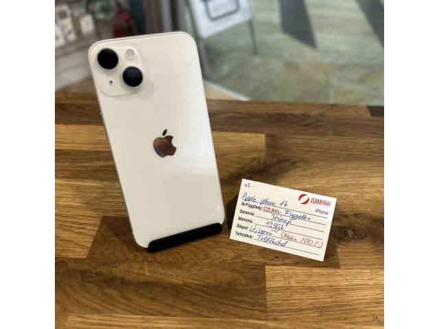 Apple iPhone 14 - 128GB - Fehér - Újszerű - 100% akku (45.)