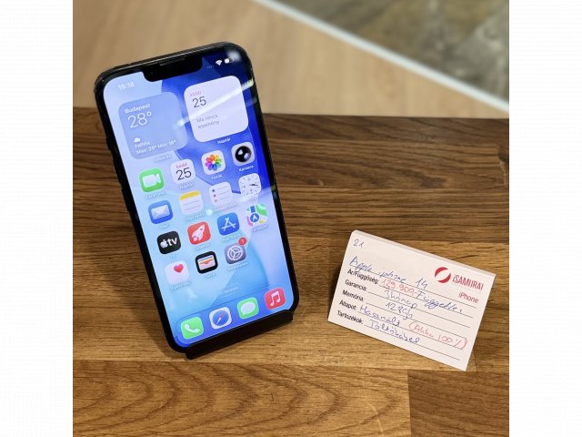 Apple iPhone 14 - 128GB - Fekete - 100% akku (21.)