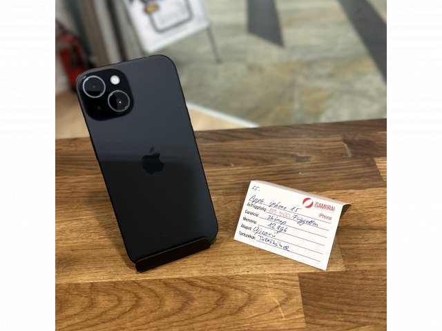 Apple iPhone 15 - 128GB - Fekete - Független ( 112.)