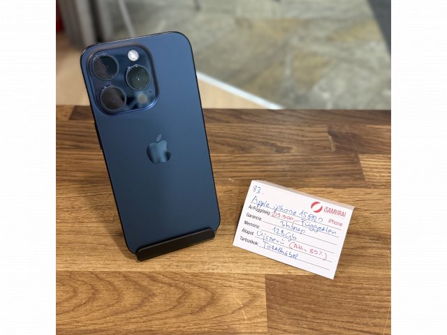 Apple iPhone 15 Pro - 128GB - Kék Titan - Újszerű (83.)