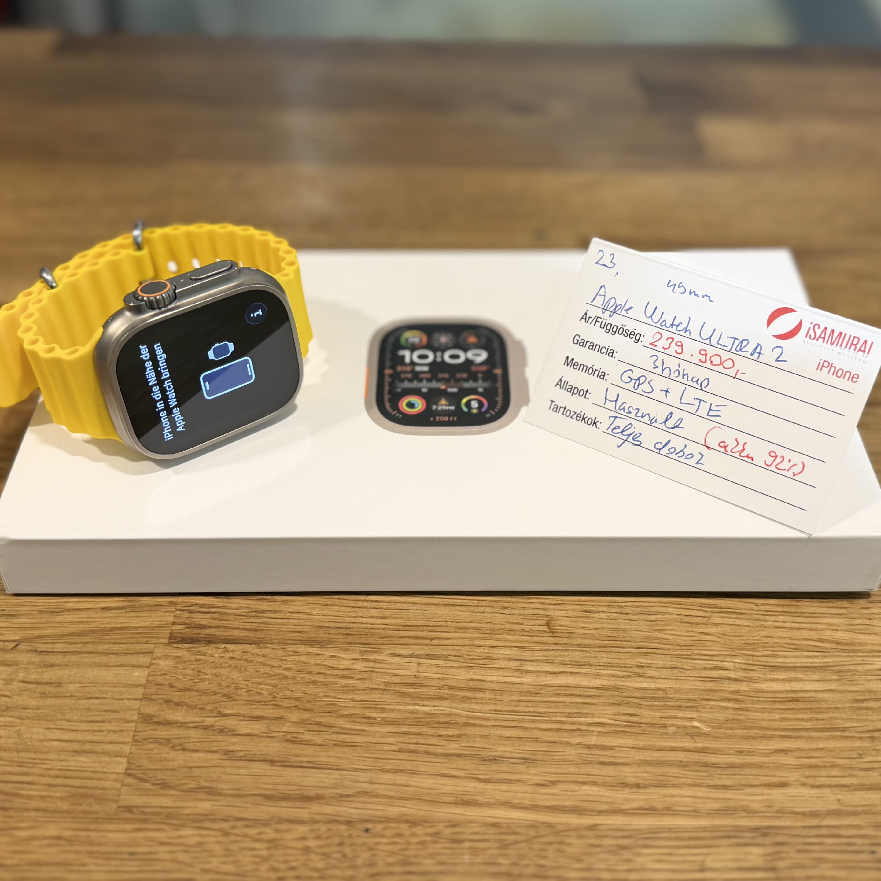 23. Apple Watch Ultra 2 - 49 mm - GPS+LTE - 92% AKKU