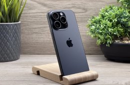 iPhone 15 Pro Black Titanium 128GB 2 ÉV Garanciával 90%