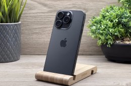 iPhone 15 Pro Black Titanium 128GB 2 ÉV Garanciával 90%