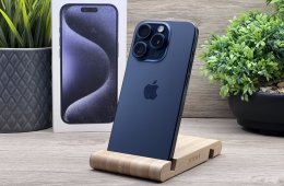 iPhone 15 Pro Blue Titanium 256GB 2 ÉV Garanciával 92%