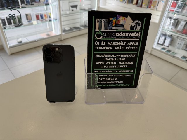 iPhone 15 Pro 256GB Független Használt/1 hónap gar./Akku 86%/p4880