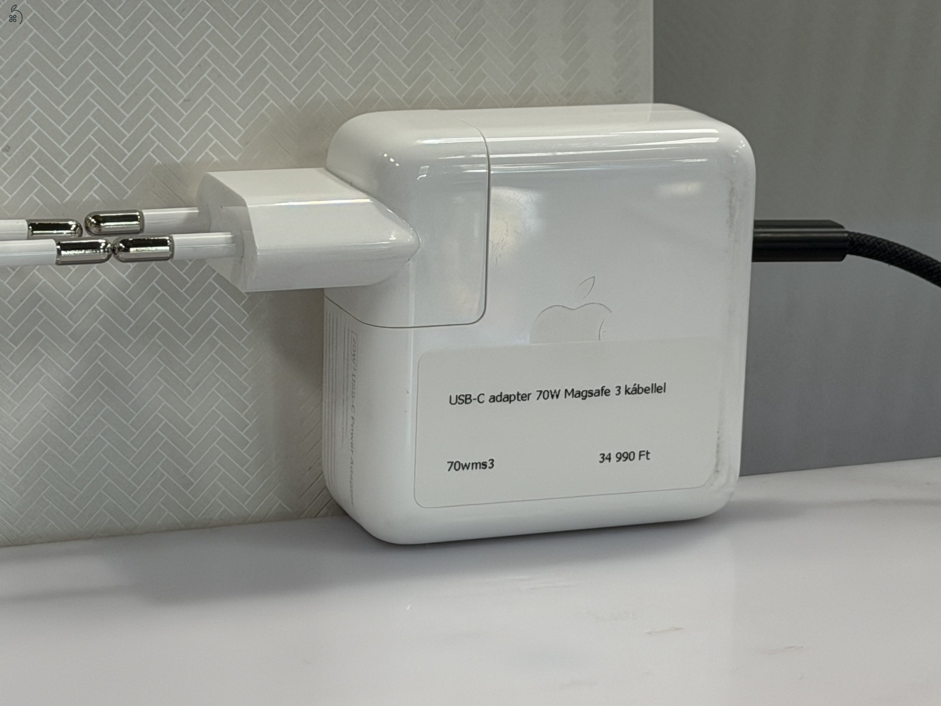 ÁFÁS újszerű 70W USB-C töltő adapter + Magsafe 3 kábel!