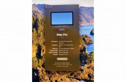 Apple iMac Pro 2017-es.  CPU: Intel Xeon 3.2Ghz ( 8 mag) RAM: 32GB SSD: 1TB/ Ati Radeon Vega 56 - 8GB