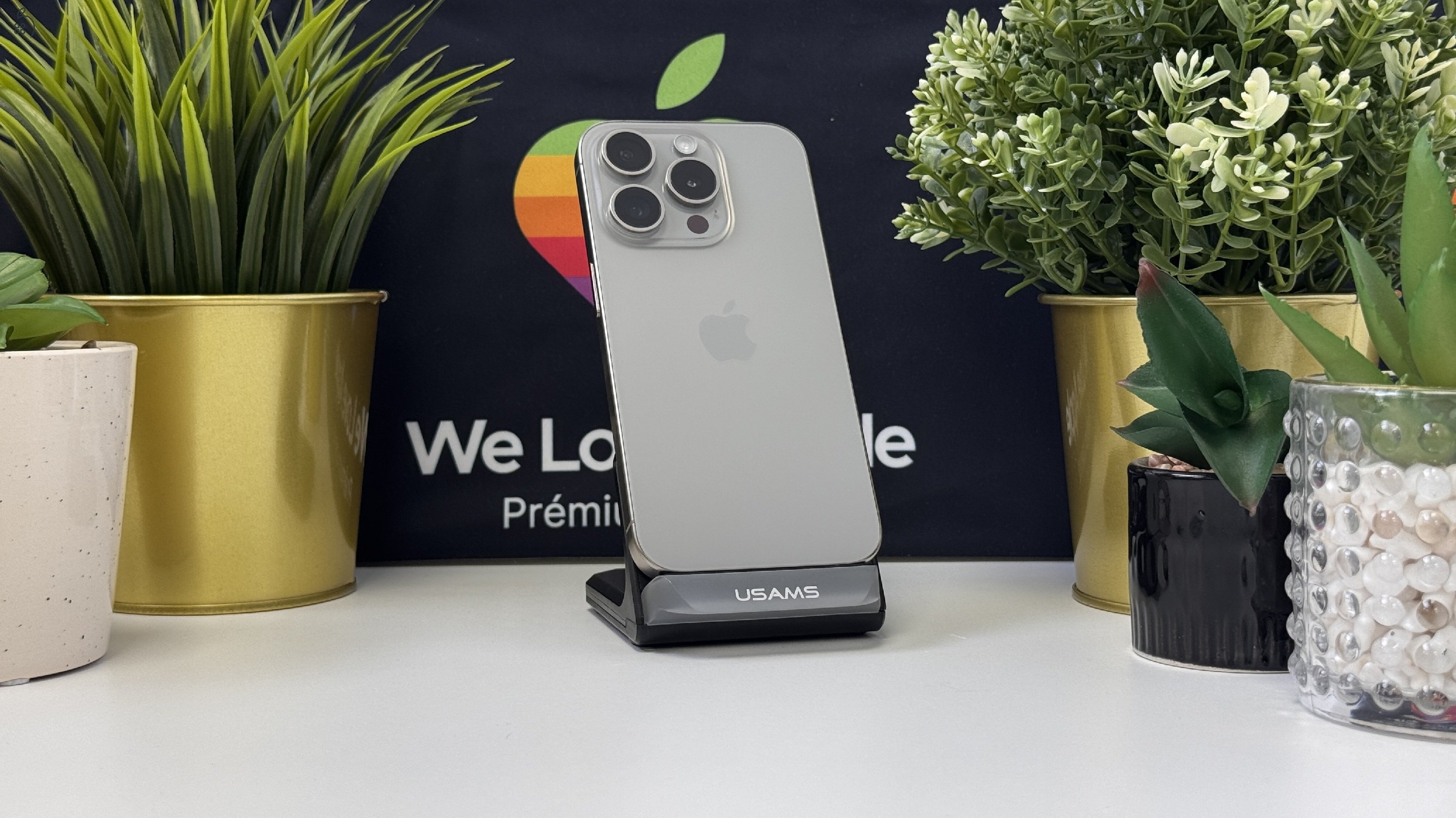 iPhone 15 Pro 128GB Natúr Titán, Független - Számla, 1ÉV Garancia