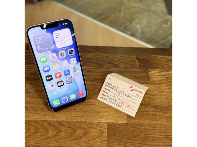 Apple iPhone 13 - 256 GB rózsaszín - 100% akku (44.)