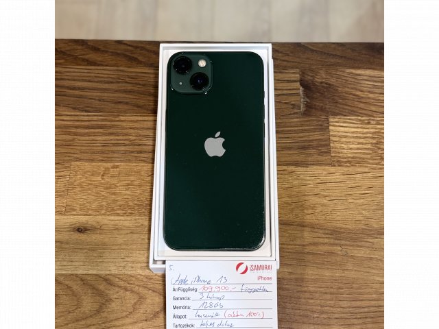 Apple iPhone 13 - 128 GB - Fekete - 100% akku (5.)