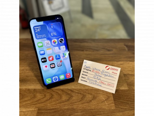 Apple iPhone 12 Mini - 128 GB - fekete - 100% akku (59.)