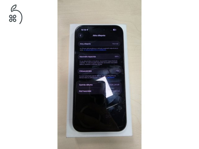 ​???? Eladó iPhone 15 Pro – 128 GB – Titánkék