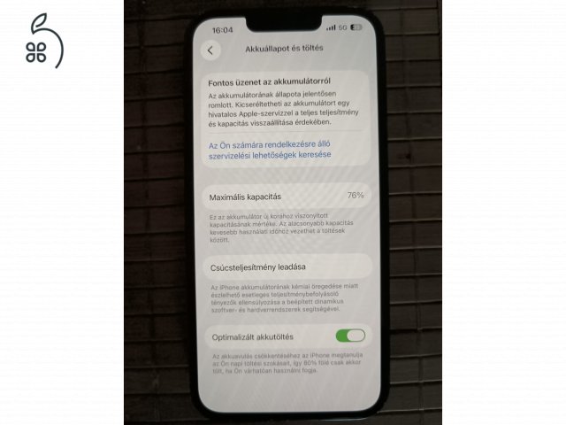 Eladó iPhone 13 128GB Midnight